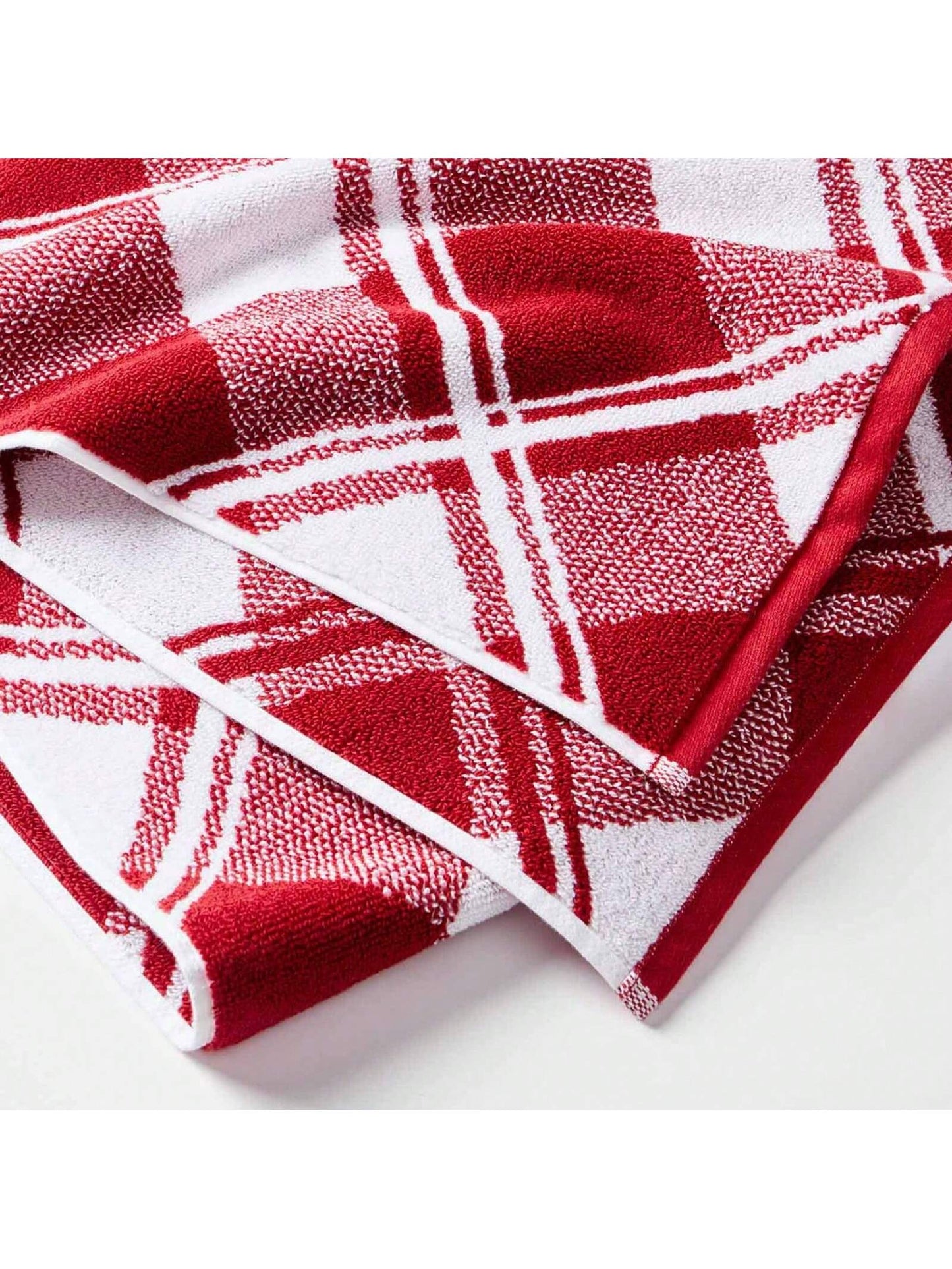 Signature Soft Towel - Ultra Soft, Absorbent & Fade Resistant | USA-Grown Cotton With PureLOFT® Technology Holiday 2PK Bath Towel Set, Christmas Redplaid