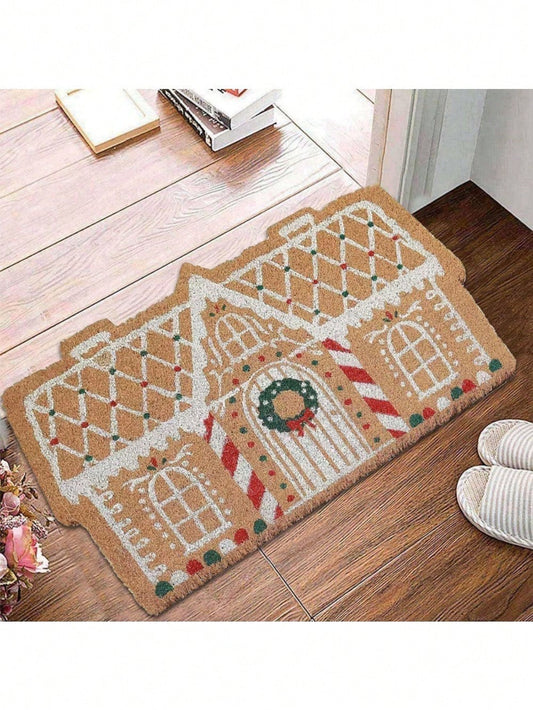 1pcs Christmas Door Mat Doormats Non Slip Welcome Rug Indoor Outdoor Backdoor Carpet Gift Multicolor