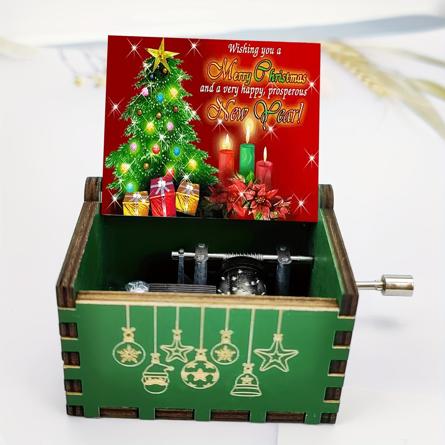 1pc Merry Christmas Music Box Gift - Cute Merry Christmas And Happy New Year Gifts To Wife Husband Boyfriend Women Girlfriend