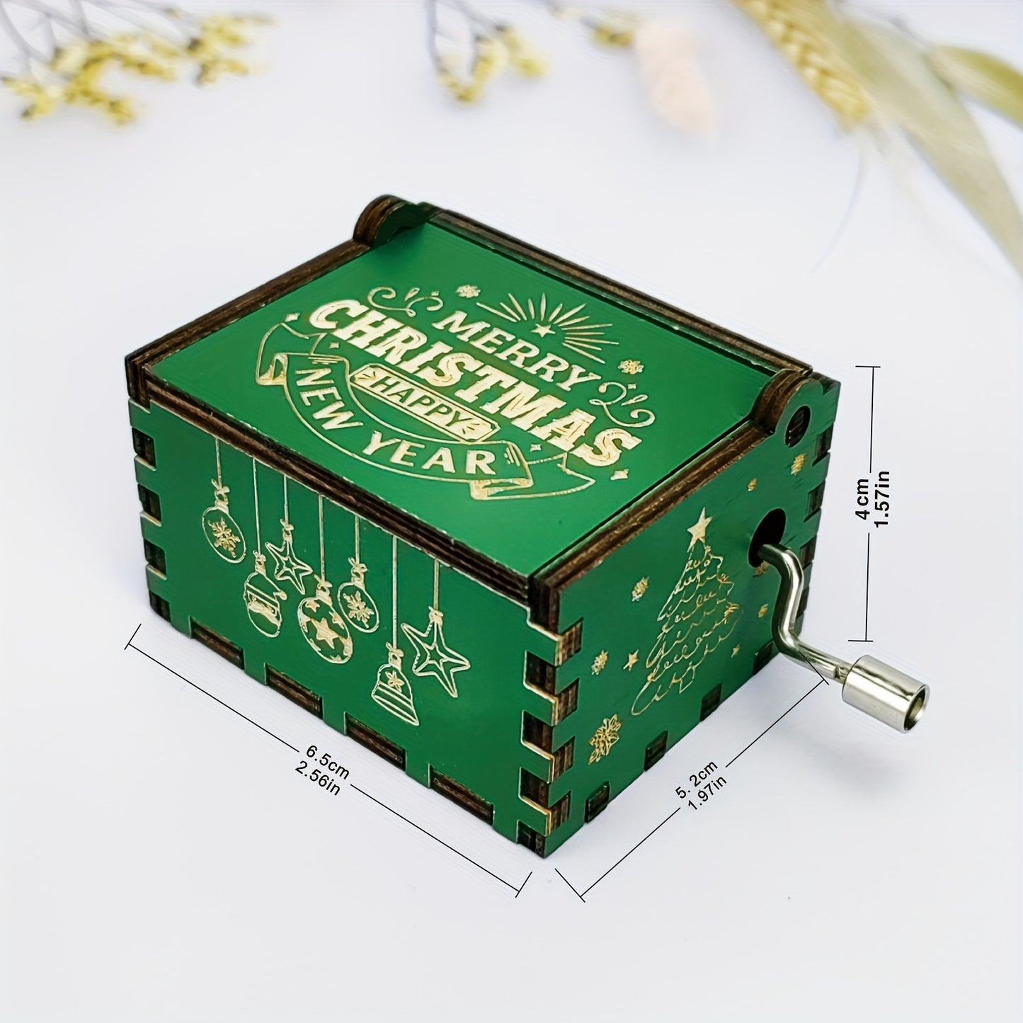 1pc Merry Christmas Music Box Gift - Cute Merry Christmas And Happy New Year Gifts To Wife Husband Boyfriend Women Girlfriend